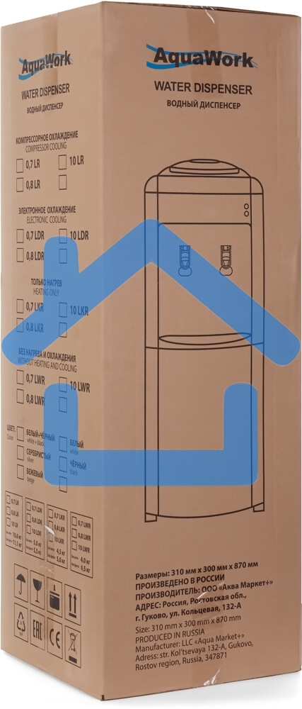 Кулер Aqua Work 0.8-LR напольный компрессорный белый/черный