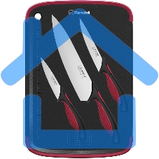 Набор ножей кухонных Rondell RD-1891 компл.:4предм. разд.дос. черный/бордовый блистер