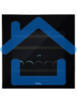 Винный шкаф встраиваемый Korting KFW 604 DB GN