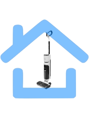 Пылесос вертикальный Redmond VH-1312 белый, питание от аккумулятора, 200 Вт, уборка сухая/влажная, пылесборник 0,72 л (работа от АКБ max 24 мин)