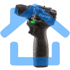 Дрель-шуруповерт Pioneer CD-E1602BL-01, Аккумуляторная, 16,8В, 2 АКБ, Кейс