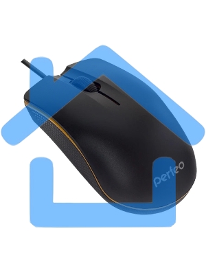 Мышь проводная Perfeo LINE черный, 1000 dpi, USB, кнопки - 3