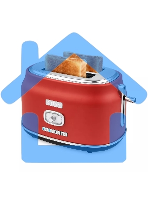 Тостер Kitfort КТ-2075-3 815Вт красный
