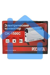 Конвектор Ресанта ОК-1500С белый, 1500 Вт, 20 м2, термостат