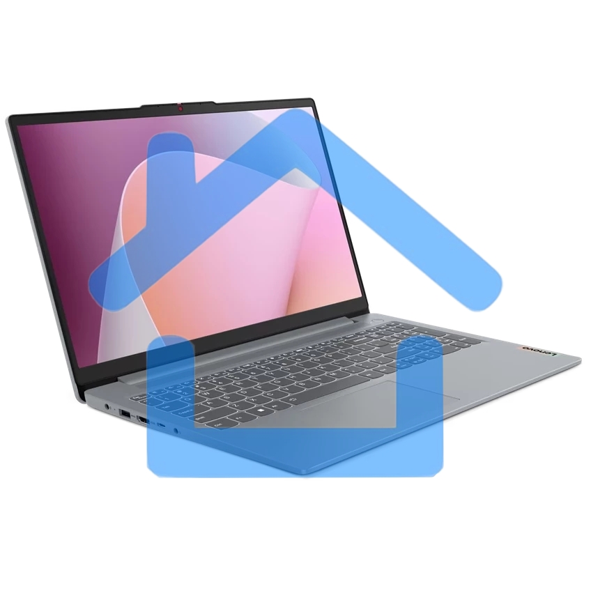 Ноутбук LENOVO IdeaPad Slim 3 15AMN8, серый, 15.6