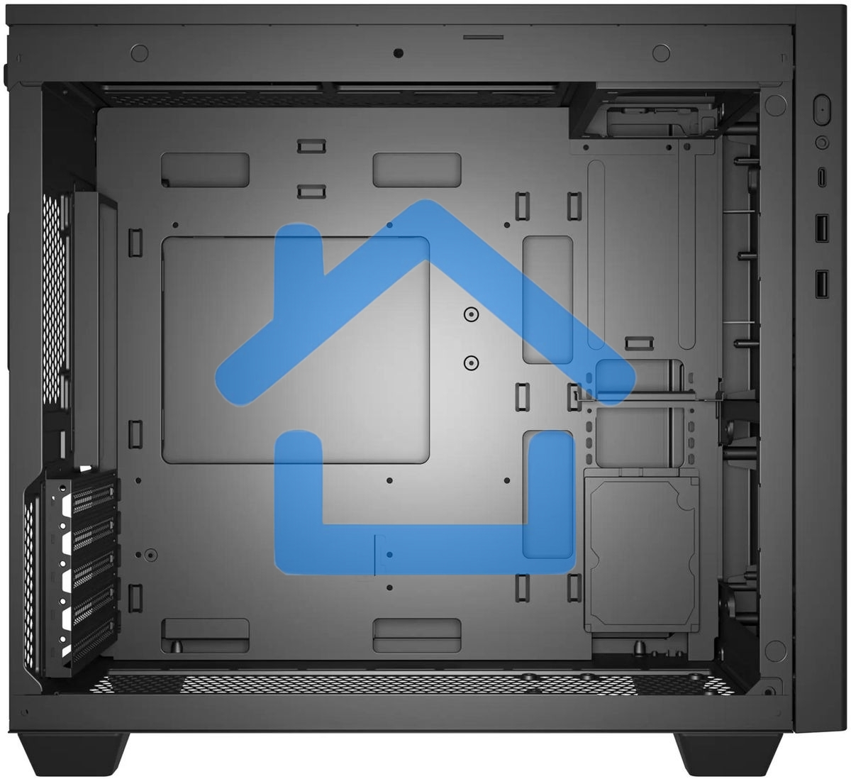 Компьютерный корпус Bloody BD-CC117F черный без БП mATX 5x120мм 1xUSB 2.0 1xUSB 3.0 audio bott PSU