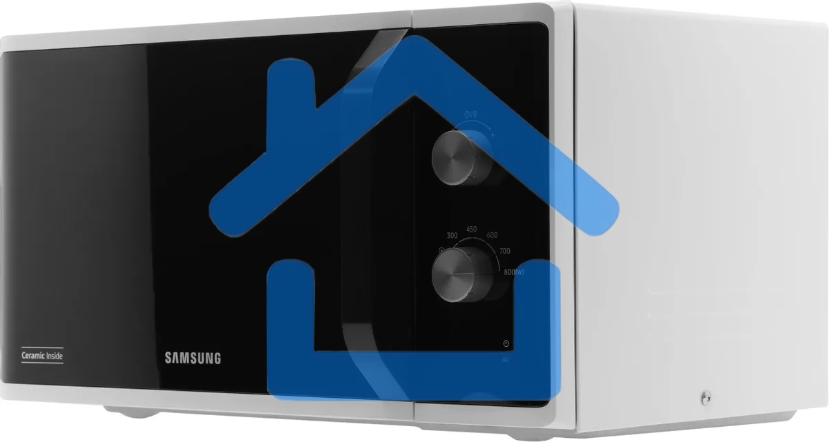 Микроволновая печь Samsung MS23K3614AW белый, 23 л, 800 Вт, переключатели - поворотный механизм