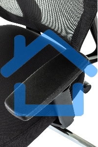 Кресло руководителя Бюрократ MC-412N-H черный сетка/ткань с подголов. крестов. металл хром