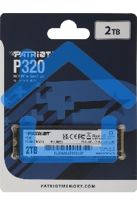 Накопитель SSD Patriot P320 2ТБ, M.2 2280, NVMe, R/W 3000MB/2200Mb/s