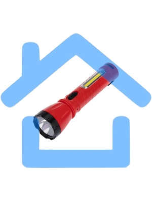 Фонарь рабочий/поисковый Rexant 75-711, головной + боковой свет 1,5 Вт + 5Вт СОВ боковой, встроенный аккумулятор, зарядка напрямую от сети (евророзетка) 220 В