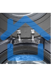 Стирально-сушильная машина Maunfeld MFWD14106SB03 темно-серебристый, загрузка фронтальная 10 кг, 1400 об/мин., класс: В