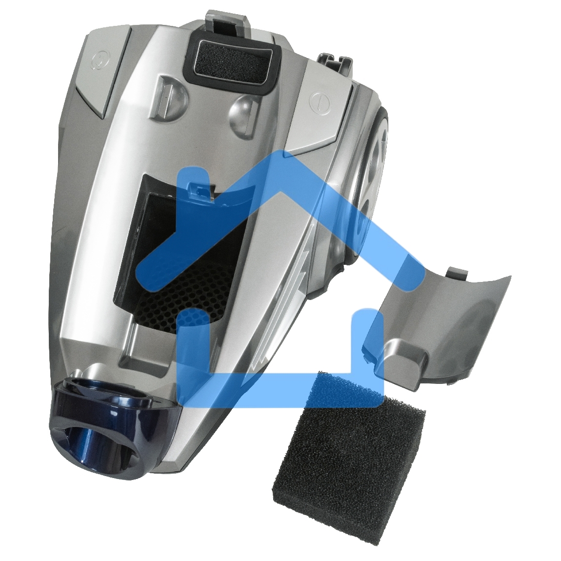 Пылесос JVC JH-VC423 синий/серый, 420/2400 Вт, уборка сухая, пылесборник контейнер, 3 л.