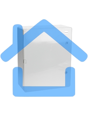 Корпус пластиковый ЩМПп Rexant с монтажной панелью 700х500х250мм ABS УХЛ1 IP65