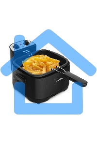 Фритюрница Blackton Bt DF1112 Black. Потребляемая мощность 2000 Вт/Мах. объем 3л/Параметры электропитания 220-240 В,50Гц/Класс защиты от поражения электрическим током Класс I/Регулировка температуры/Компактный размер/Быстрый нагрев до 90 градусов