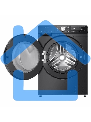 Стирально-сушильная машина Hisense WD5S1045BB черный, загрузка фронтальная 10,5 кг, 1400 об/мин., класс: А