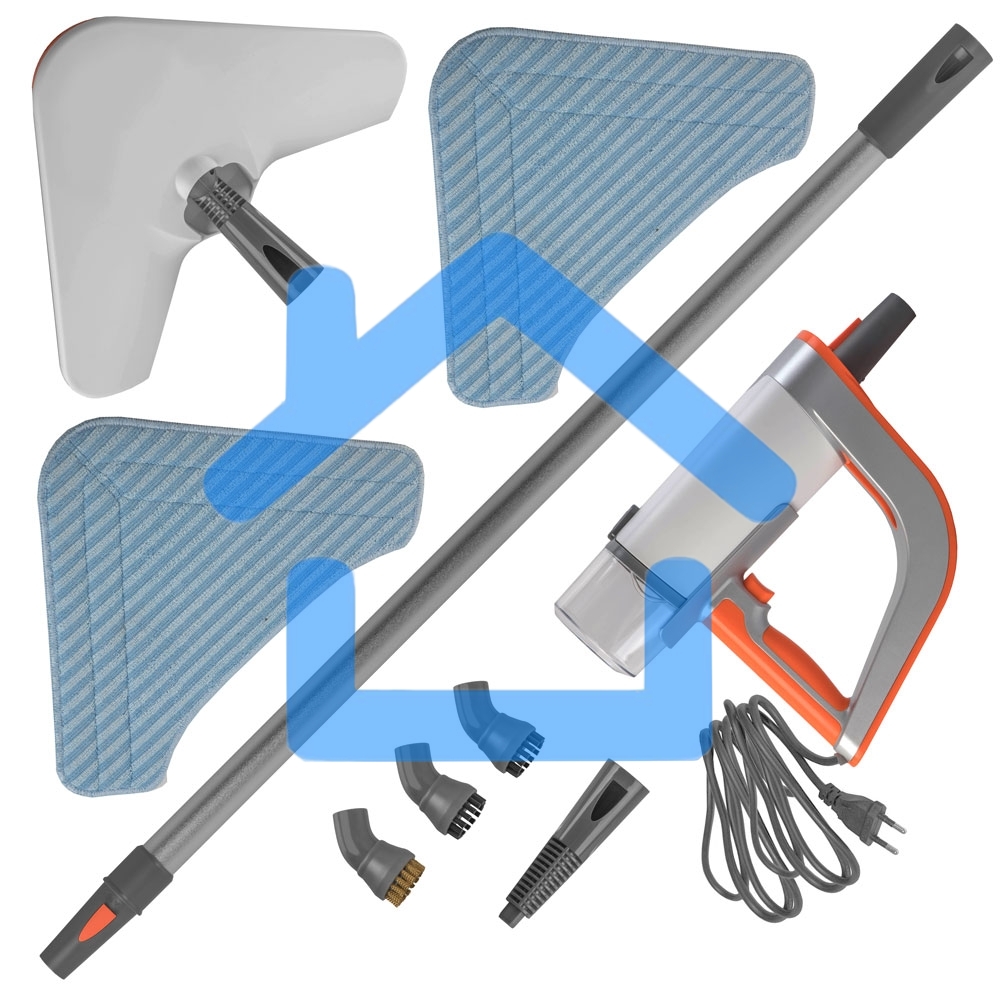 Паровая швабра Endever Odyssey Q-621 белый/оранжевый, 1500 Вт, 0,35 л