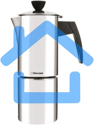 Кофеварка гейзерная Rondell Loft Professional RDS-1512 (ST) стальной, 0.3 л.