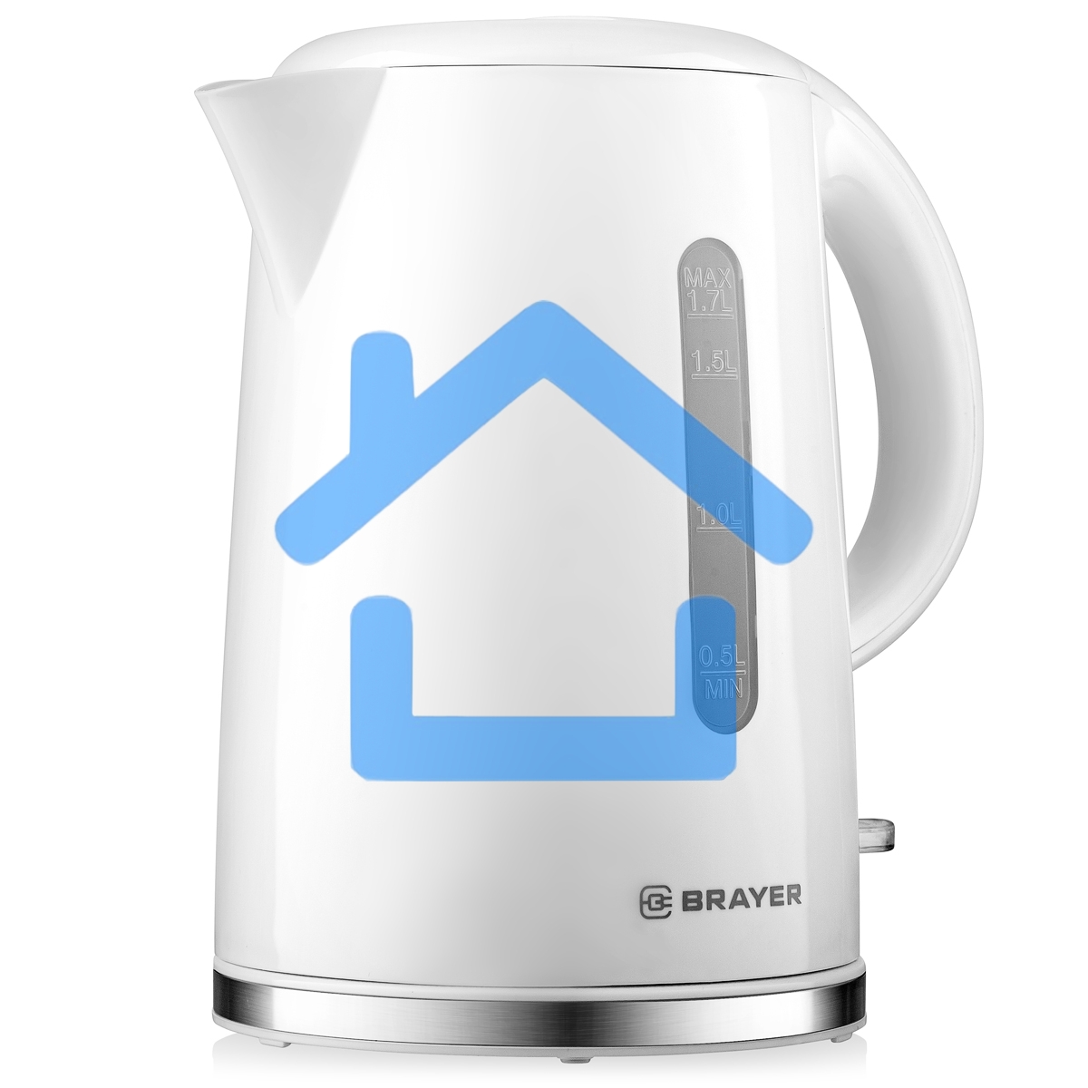 Чайник электрический BRAYER BR6108 1,7 л, 2200 Вт, белый
