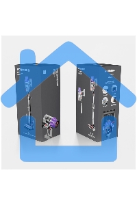 Пылесос вертикальный Redmond VH-1319 серый, питание от аккумулятора, 450 Вт, уборка влажная/сухая, пылесборник 0.6 л (работа от АКБ max 75 мин)