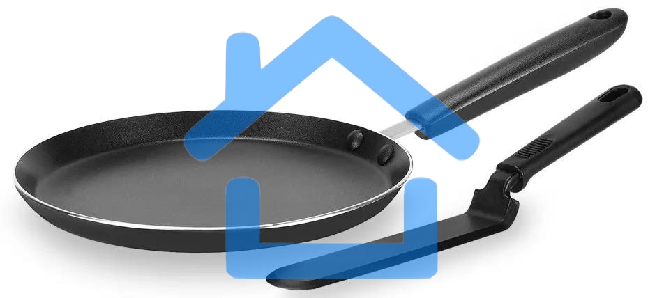 Сковорода блинная Rondell RDA-1407, 26см, без крышки, черный