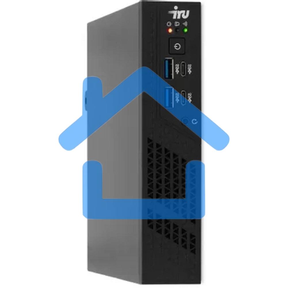 Неттоп IRU 310H6ITF i3 12100 (3.3) 8Gb SSD256Gb UHDG 730 Windows 11 Professional GbitEth BT черный (2031363)
