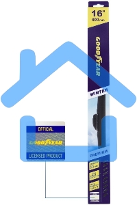 Щетка стеклоочистителя GOODYEAR GY005316 Winter Premium 16''/40 см, 9 переходников