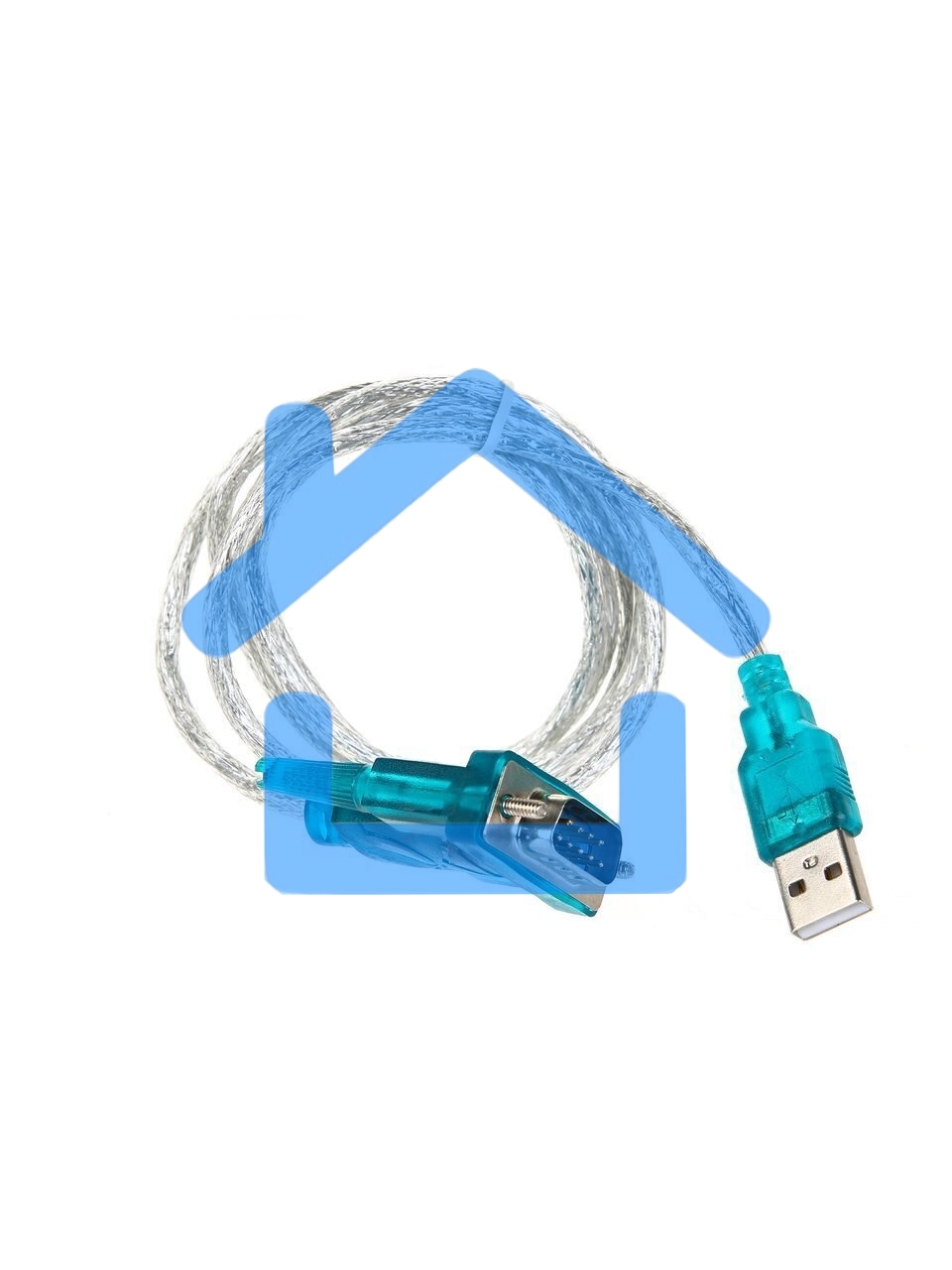 Кабель AM/Com port 9pin 1.2м Aopen/Qust адаптер USB -> RS232, DE9P (добавляет в систему новый COM порт), ACU804