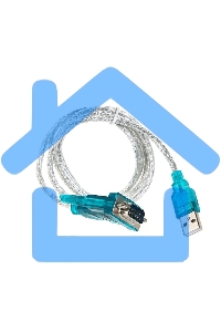 Кабель AM/Com port 9pin 1.2м Aopen/Qust адаптер USB -> RS232, DE9P (добавляет в систему новый COM порт), ACU804