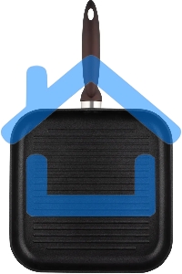 Сковорода-гриль Rondell Tierno RDA-1579, 28см, без крышки, черный