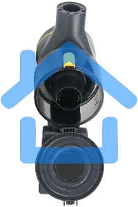 Пылесос вертикальный Centek CT-2573 черный/желтый, питание от аккумулятора, 215 Вт, уборка сухая, пылесборник 0.8 л, работа от АКБ max 45 мин