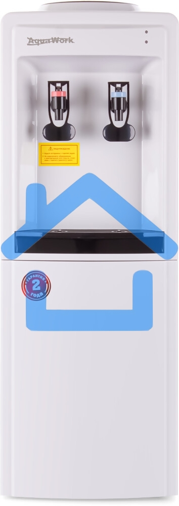 Кулер Aqua Work 0.8-LR напольный компрессорный белый/черный