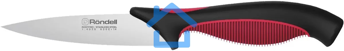 Набор ножей кухонных Rondell RD-1891 компл.:4предм. разд.дос. черный/бордовый блистер