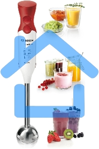 Блендер погружной Bosch MSM64110 450Вт белый/красный