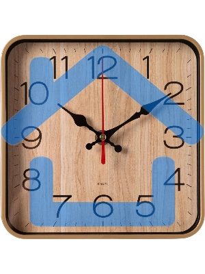 Часы настенные аналоговые Бюрократ WallC-S62P D19см бежевый