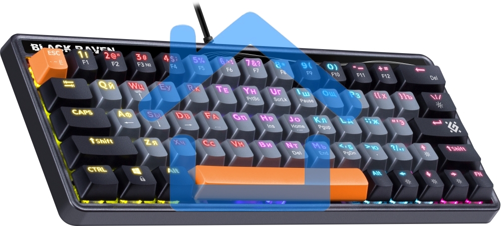 Клавиатура Defender MECHANICAL BLK RAVEN GK-417 RU RGb