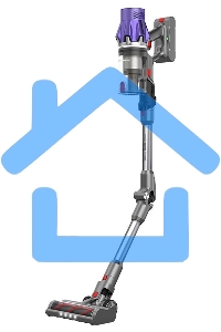 Пылесос вертикальный Redmond VH-1319 серый, питание от аккумулятора, 450 Вт, уборка влажная/сухая, пылесборник 0.6 л (работа от АКБ max 75 мин)