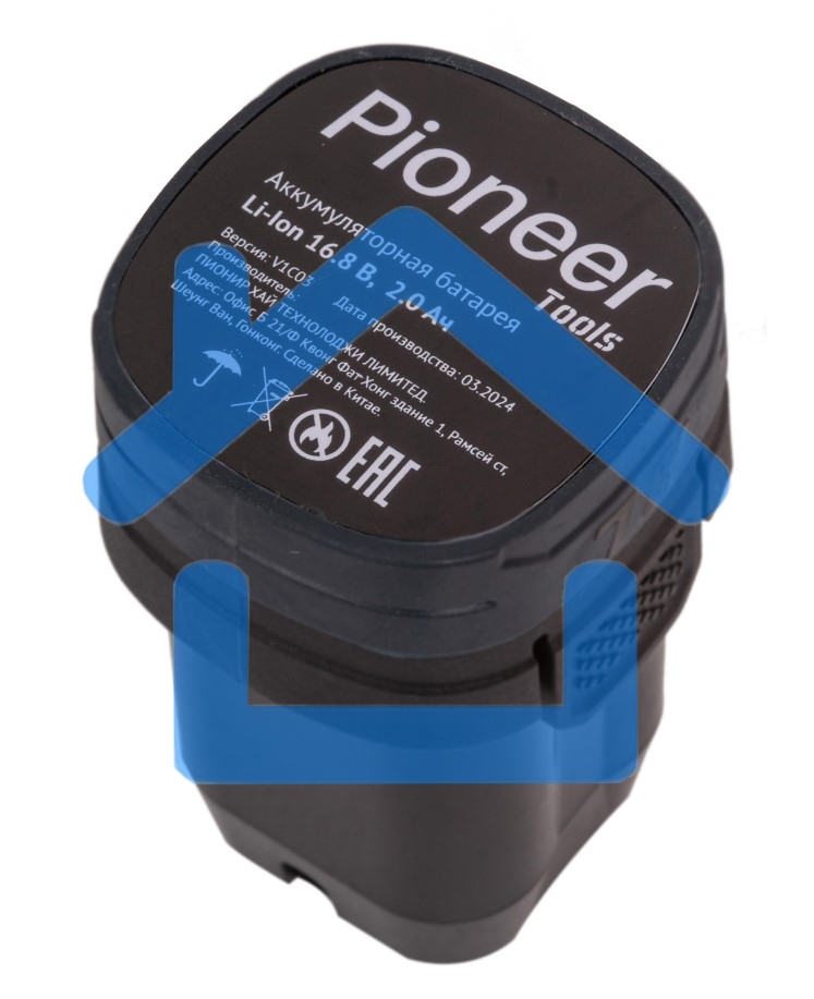 Дрель-шуруповерт Pioneer CD-E1602BL-01, Аккумуляторная, 16,8В, 2 АКБ, Кейс