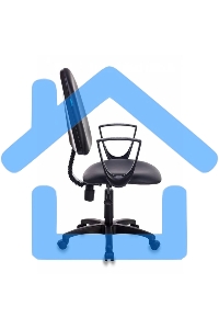 Кресло компьютерное Бюрократ CH-1300N/OR-16 черный Престиж+ искусственная кожа