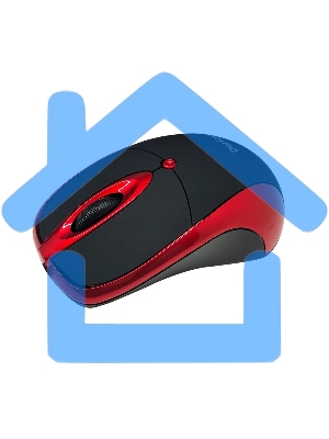 Мышь проводная Perfeo ORION черный/красный, 1000 dpi, USB, кнопки - 3