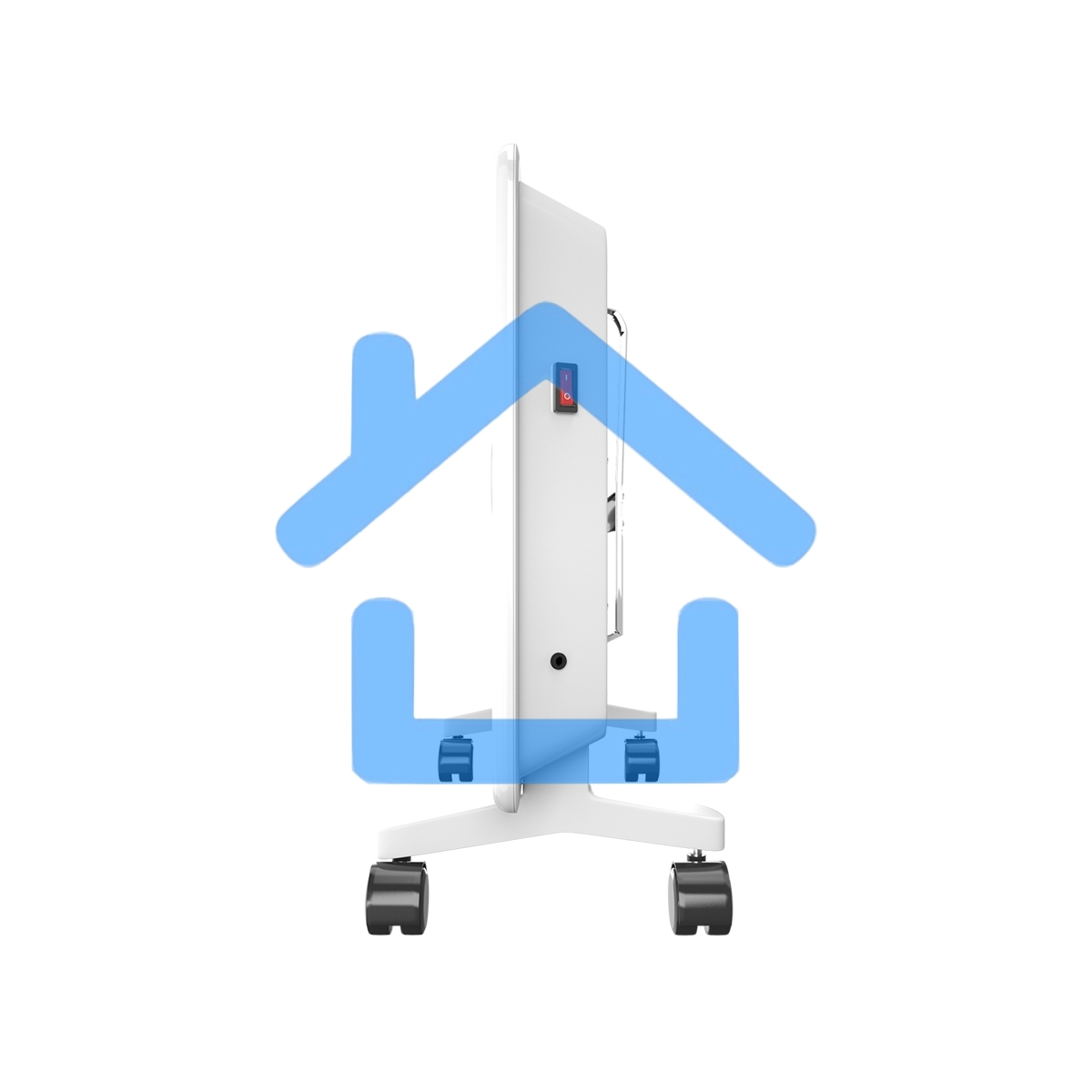 Конвектор Thermex Frame 1000E белый, 1000 Вт, 15 м2, термостат, дисплей, WiFi