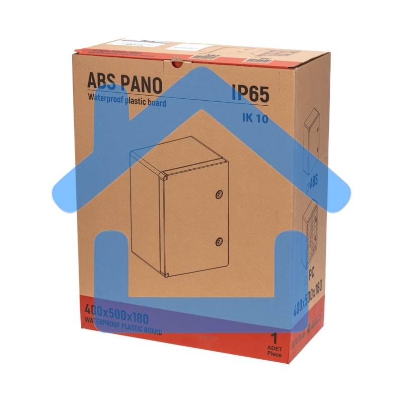 Корпус пластиковый ЩМПп Rexant с монтажной панелью 700х500х250мм ABS УХЛ1 IP65