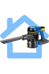 Пылесос вертикальный Centek CT-2573 черный/желтый, питание от аккумулятора, 215 Вт, уборка сухая, пылесборник 0.8 л, работа от АКБ max 45 мин