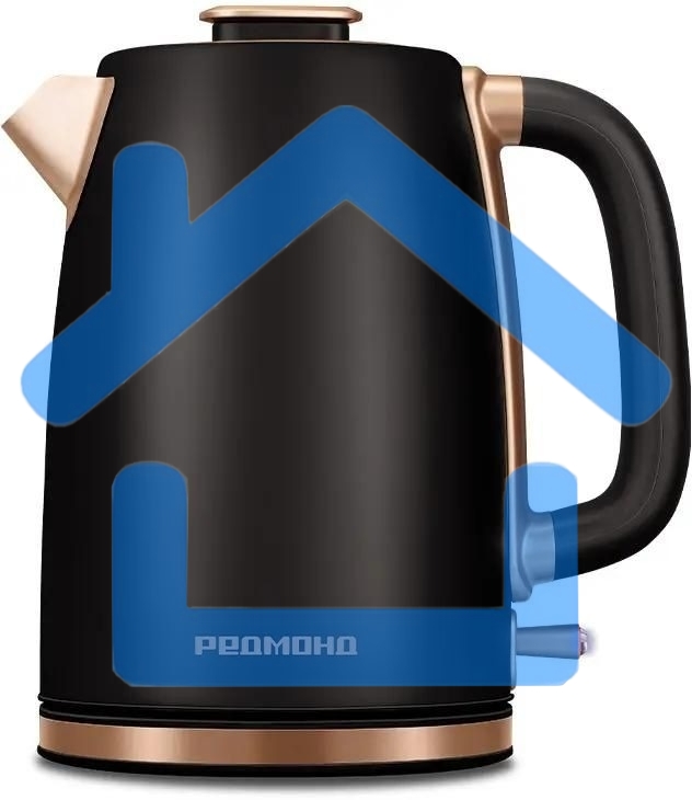Чайник электрический Redmond KM240 1.7л. 2200Вт черный/бронзовый