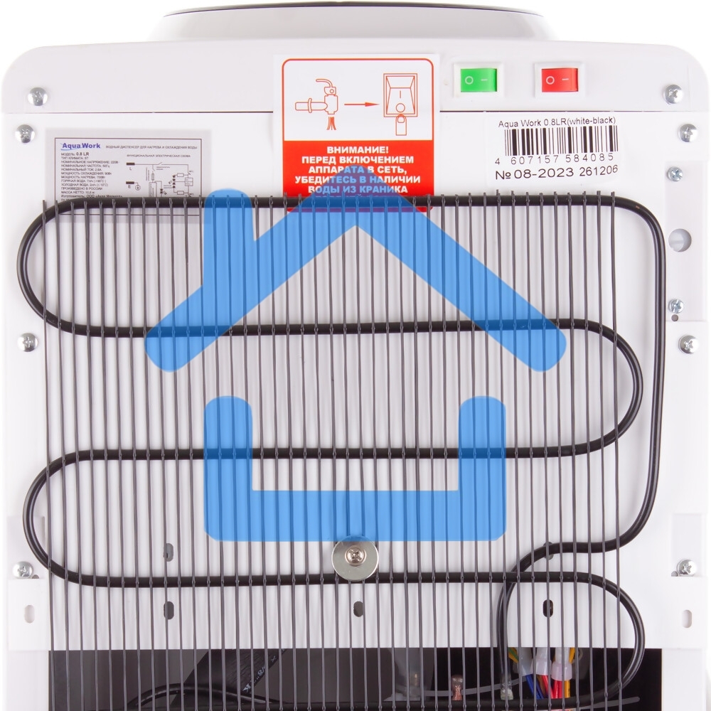 Кулер Aqua Work 0.8-LR напольный компрессорный белый/черный