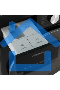 Стирально-сушильная машина Hisense WD5S1045BB черный, загрузка фронтальная 10,5 кг, 1400 об/мин., класс: А