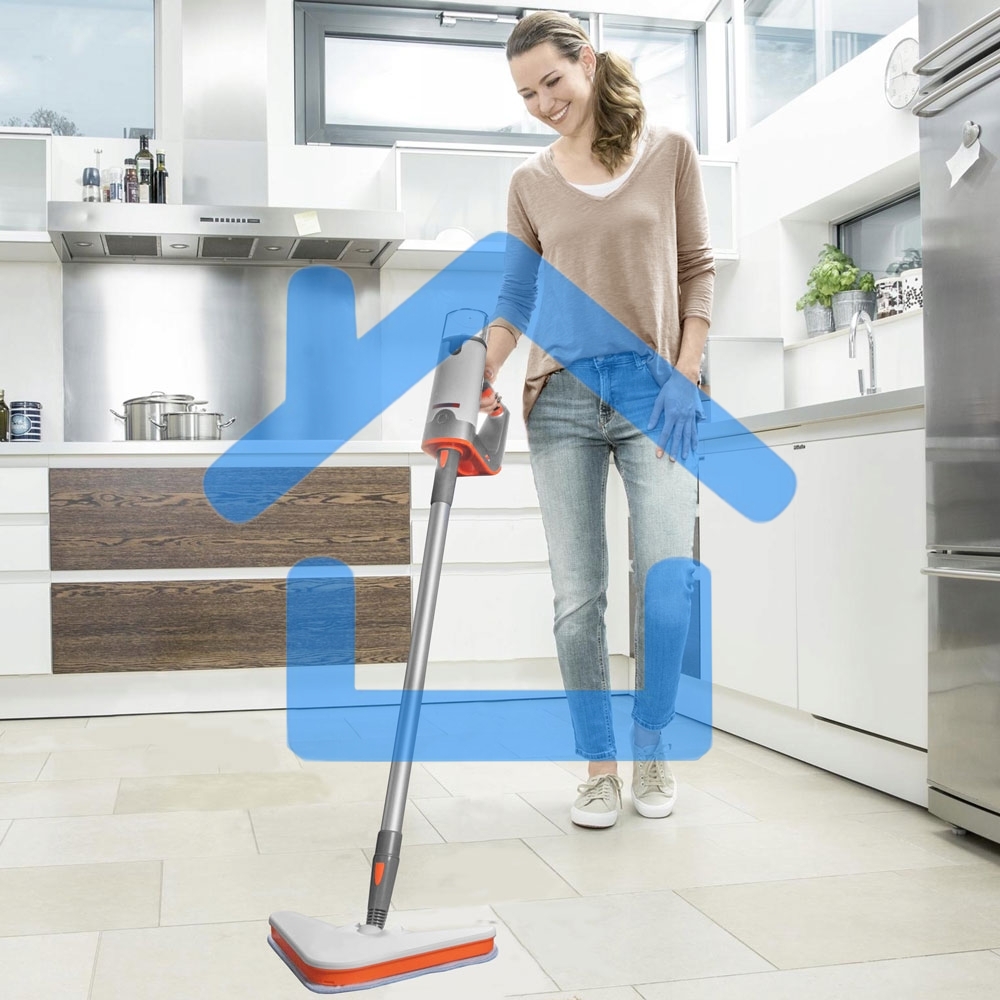 Паровая швабра Endever Odyssey Q-621 белый/оранжевый, 1500 Вт, 0,35 л