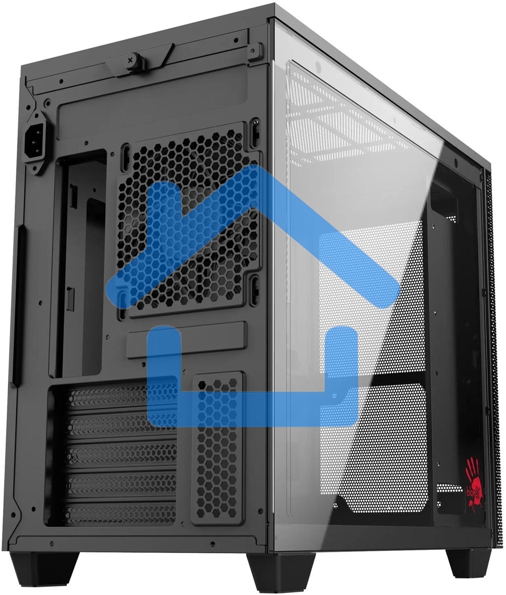 Компьютерный корпус Bloody BD-CC117F черный без БП mATX 5x120мм 1xUSB 2.0 1xUSB 3.0 audio bott PSU