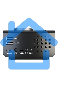 Радиочасы с будильником SOUNDMAX SM-1521U черный с серебром