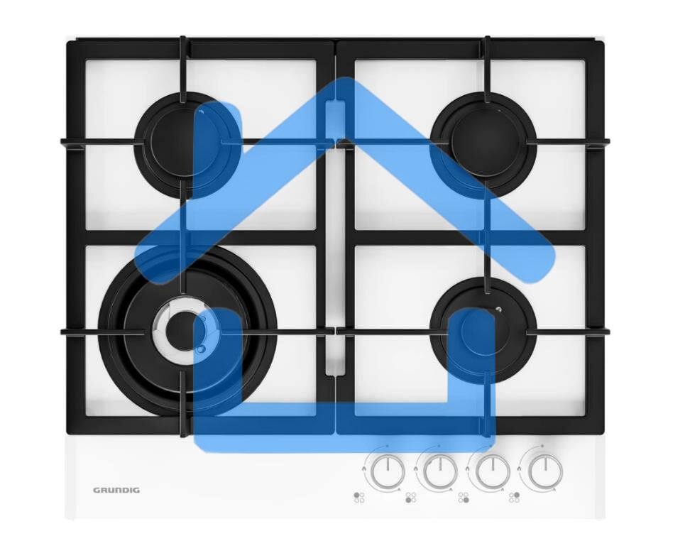 Газовая варочная поверхность GRUNDIG GIGL 6234250 W белый