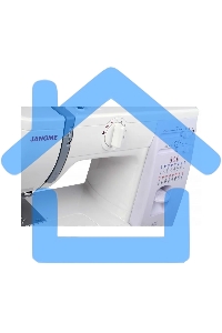 Швейная машина Janome 415 15 операций, вертикальный качающийся челнок, полуавтоматическое выполнение петли, автоматический нитевдеватель, регулировка длины стежка до 4 мм, ширины зигзага до 5 мм, регулятор натяжения верхней нити, рычаг обратного хода, лег